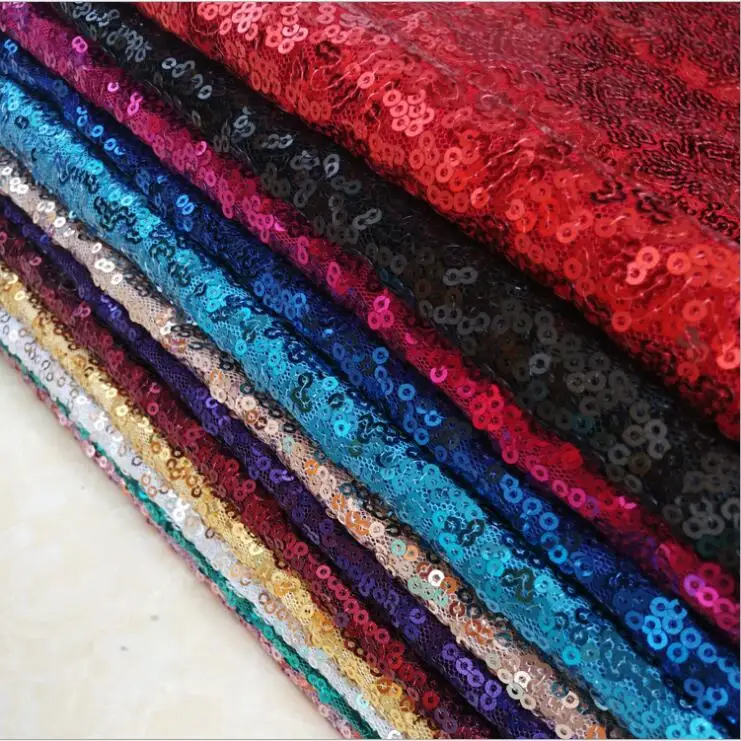 

5 meters 3mm sequins Sparkly Sequin Fabric for Wedding/Event/Party/Dance Costume stage background wedding garment accessories