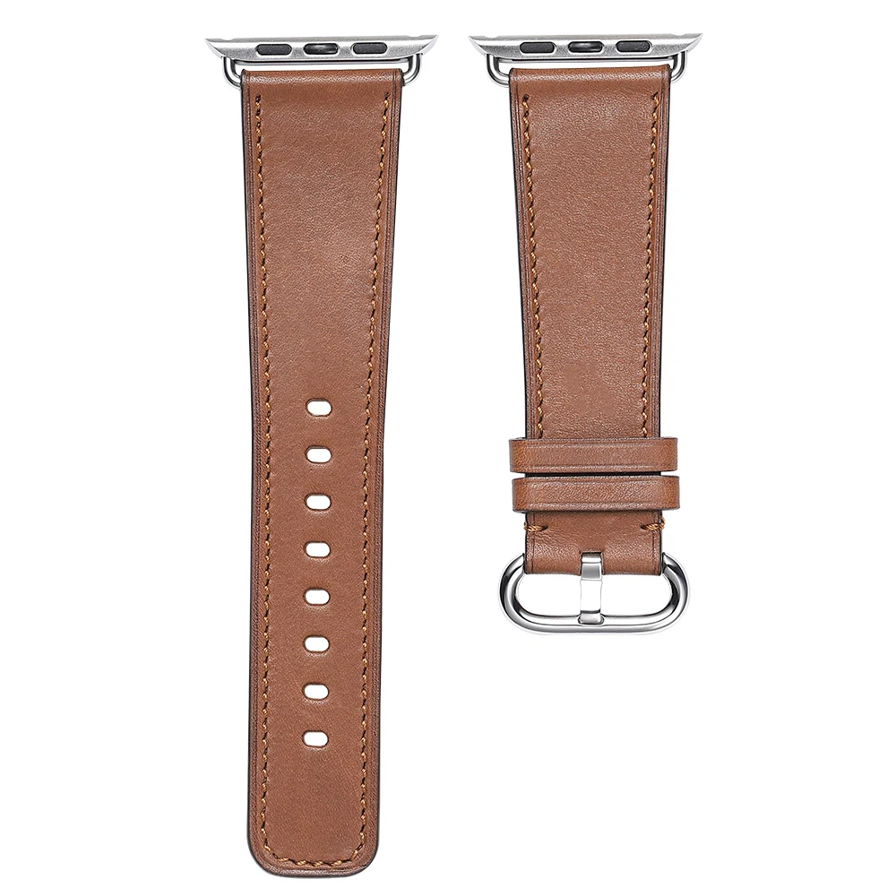 Ремешок для Apple Watch 38 мм 40 42 44 ремешки часов из телячьей кожи Series 4/3/2/1|strap for apple