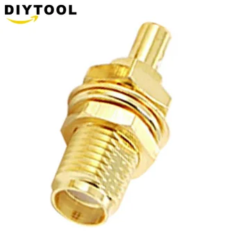 

5pcs SMA Female Plug center Nut Bulkhead Solder For RG174 RG316 Cable RF Connector