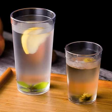 6 шт 9,5/12/16 унций Ресторан стаканы для напитков кафе ударопрочный стаканы Пластик чашки вечерние прозрачности Набор чашек для питья, ручной стержень, для кафе, для