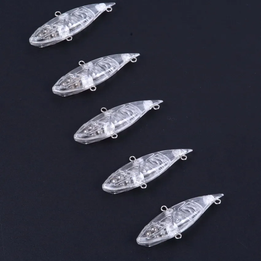 60 шт./компл. Рыбалка приманки Бланк VIB Crankbait Неокрашенный Жесткий Bait пресной воды на мелководье Бас органов VIB рыболовные снасти