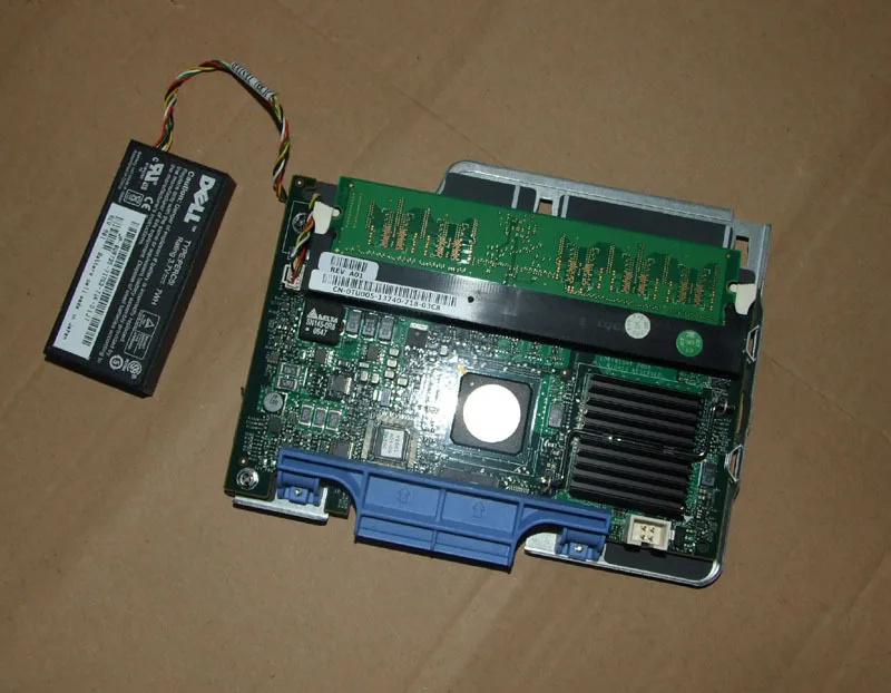 Clean Pulled,Tested Ok TU005 Raid Controller Perc 5i PCI E SAS with