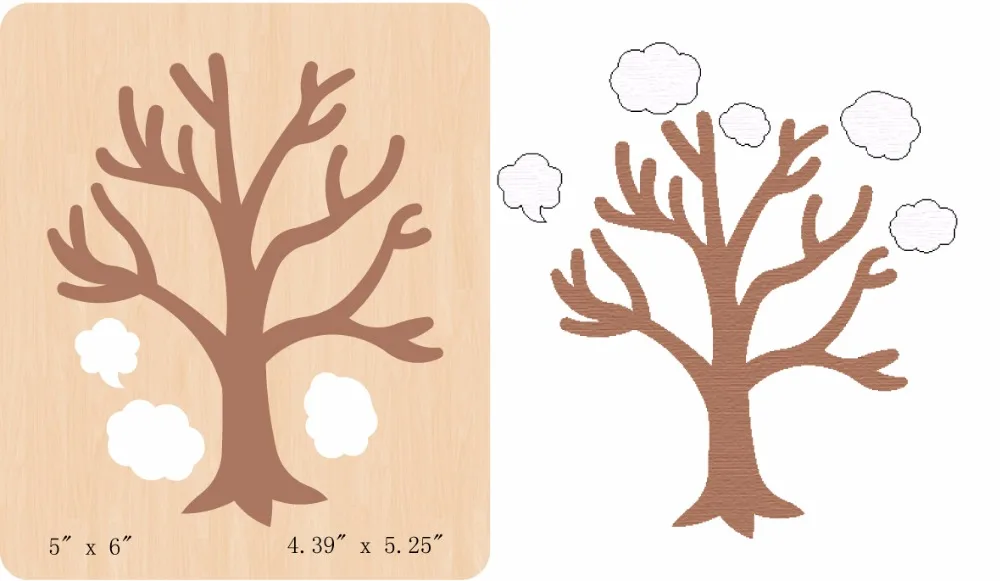 New tree Wooden die Scrapbooking D 288 Cutting Diesin Cutting Dies