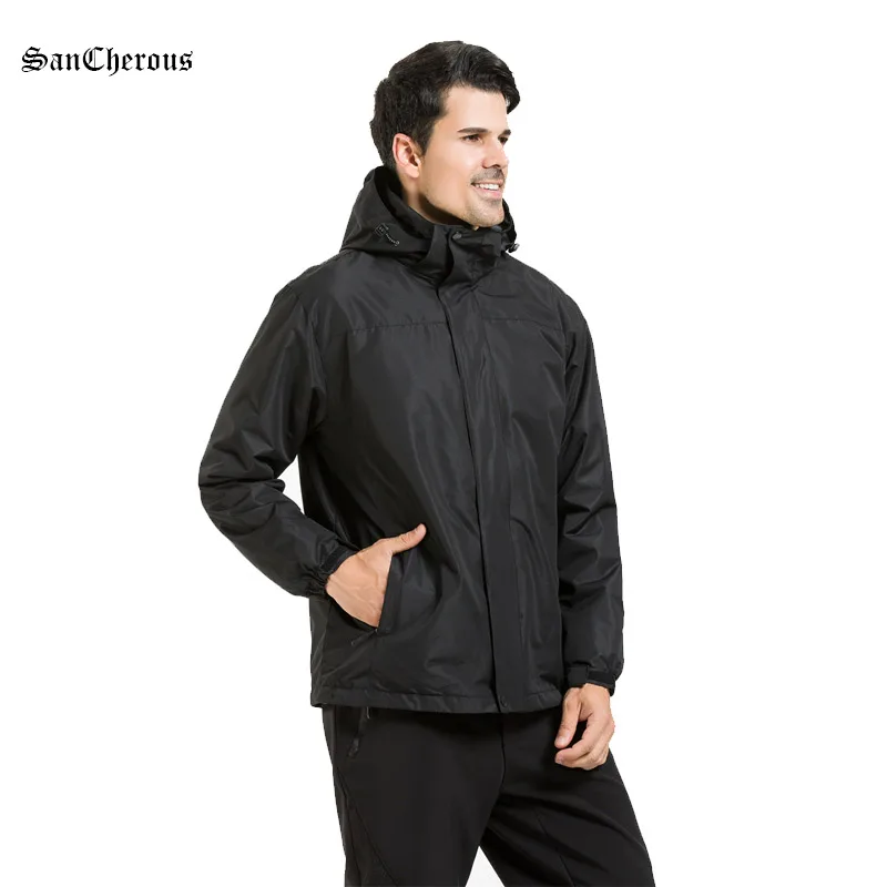 New 6 Colors Solid Men Windproof Waterproof Winter Jacket Outdoor