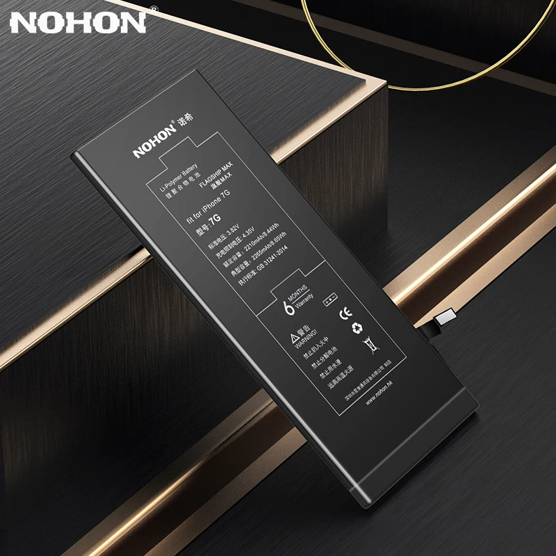 Аккумулятор высокой емкости 2210 mAh для Apple iPhone 7 бренд NOHON литий-полимерный сменный аккумулятор с бесплатными инструментами