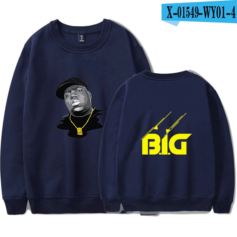 T BIGGIE толстовки для мужчин и женщин Печатный B.I.G свитер с капюшоном пуловер Плюс Размер больше размера d. I. g Толстовка - Цвет: T