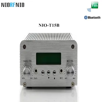 

Free Shipping NIO-T15B 5W/15W Silver Color FM Aluminum Amplifier Enclosure Transmitter 87-108 MHz Adjustable