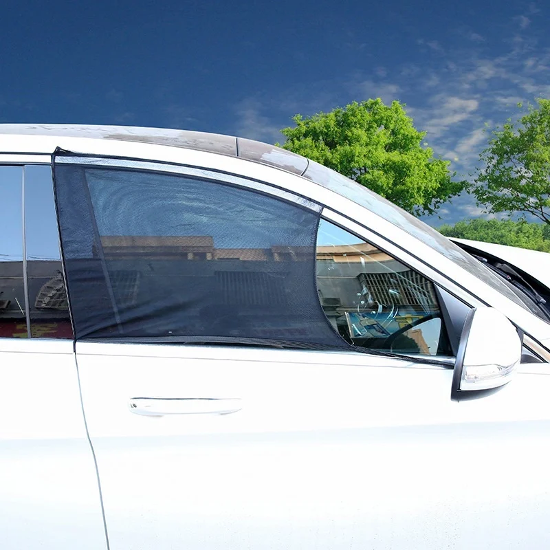 

Universal Car Curtain Summer Sunshade Side Window Mesh Breathable Sun Block Sunscreen Heat Insulation Curtain Mosquito Net Cover