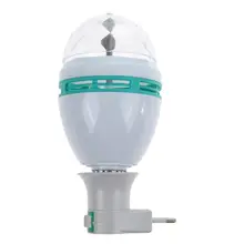 Mini 3W Colorful Auto Rotating RGB LED Bulb Stage Light Lamp For Household Festival Party
