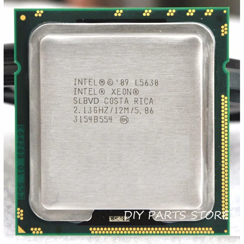 Процессор INTEL XONE L5630, процессор INTEL L5630, 4 ядра, 2,13 МГц, LeveL2, 12 м, для монтажной платы lga 1366