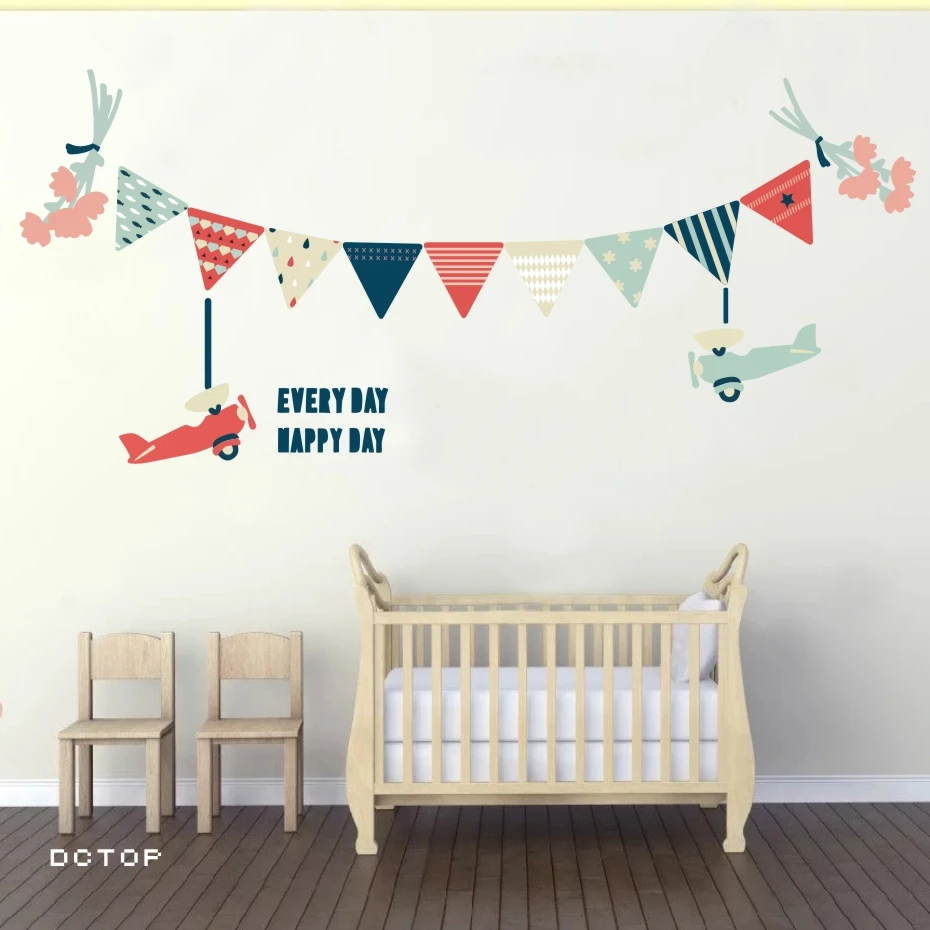 Peel and Stick_Flag Garland Wall Sticker 4