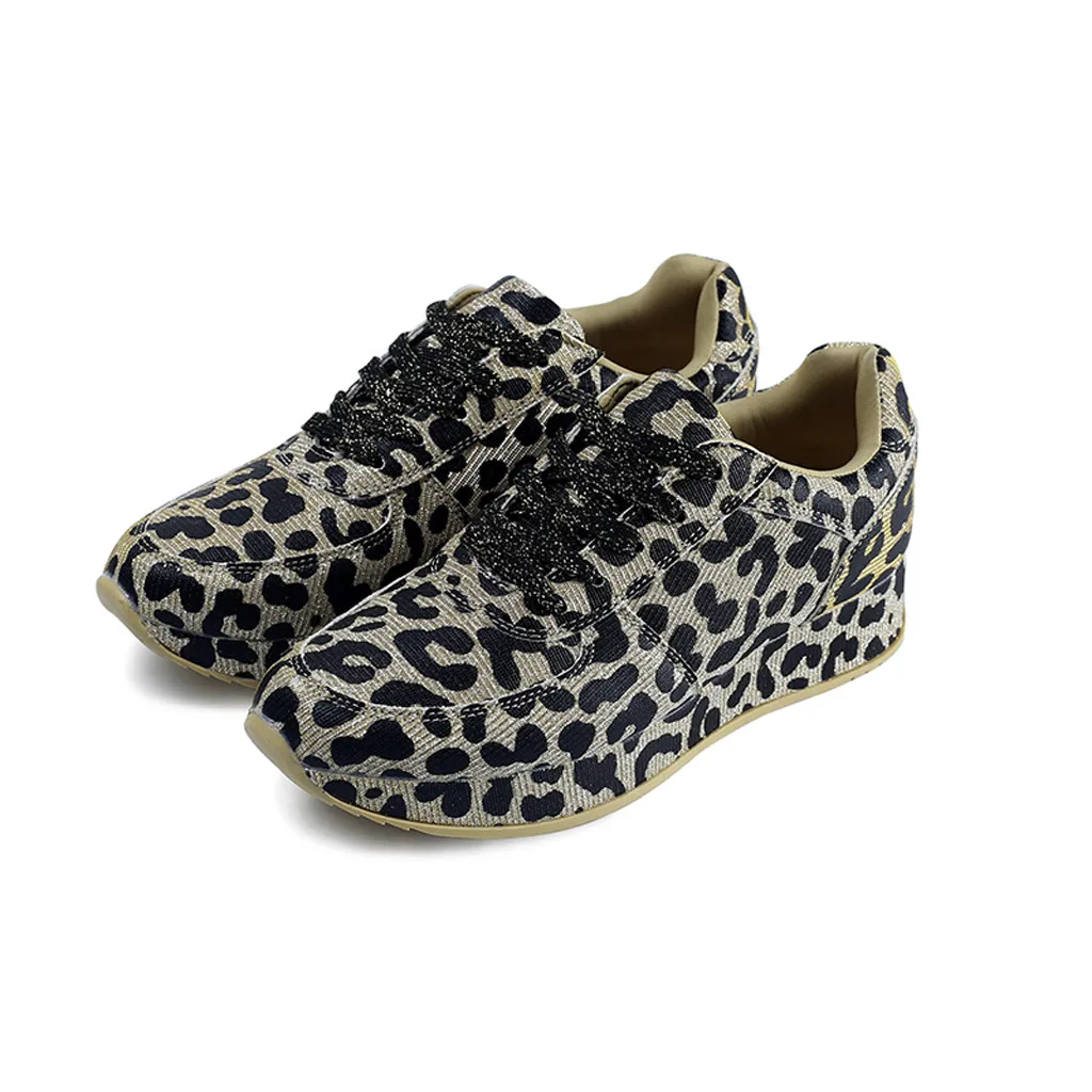 Женские кроссовки женская обувь с леопардовым принтом модные zapatos De Mujer Feminino