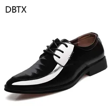 Ботинки DBTX мужские из лакированной кожи классические