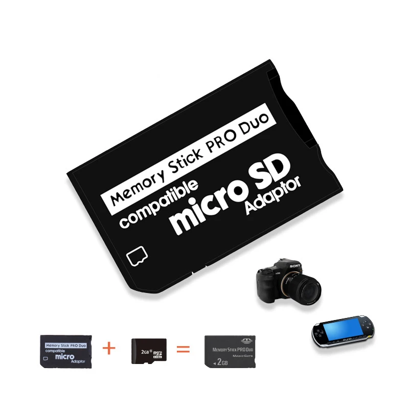 Micro SD SDHC TF для карты памяти MS Pro Duo адаптер конвертер карты чехол для psp 1000 2000 3000