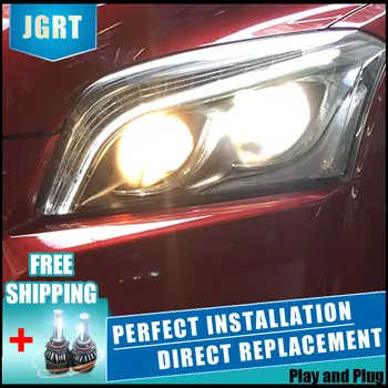 

2PCS LED Headlights For Chevrolet Trax 13-16 Car Led Lights Double Xenon Lens Car Accessories Daytime Running Lights Fog Light