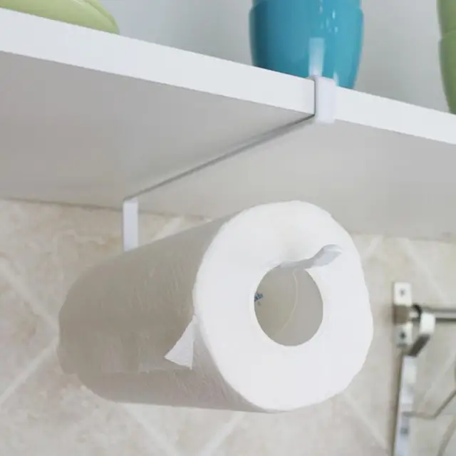 Best Offers Creative Kitchen Paper Holder Hanging Tissue Towel Rack Bathroom Toilet Roll Paper Towel Holder Kitchen Cabinet Storage Rack Hot