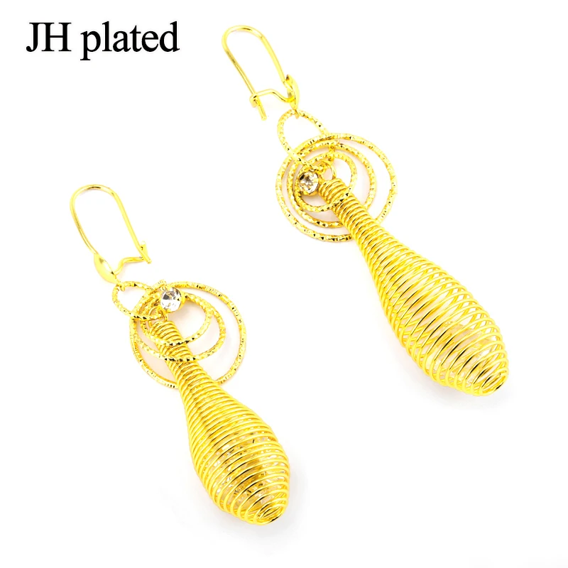 

JHplated Africa Earrings for Women Gold color Indonesia,Nigeria,Congo,arab,Middle east Ethiopian Fashion Jewelry Girl GIFT