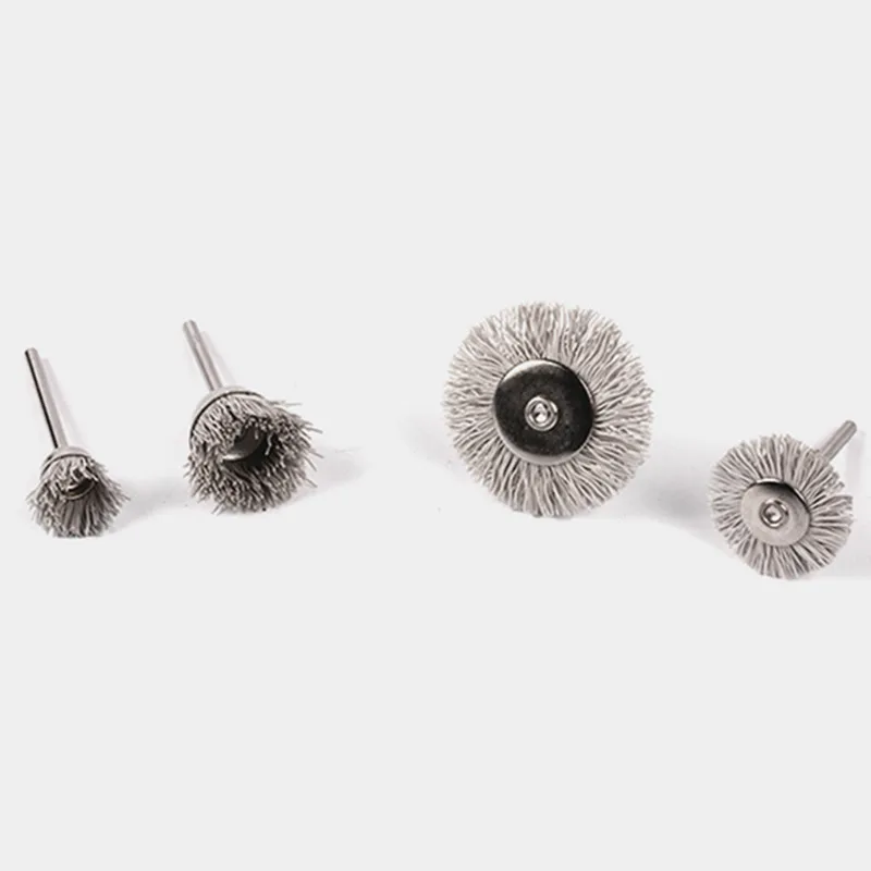 

6pcs/lot Flower Head Nylon Abrasive Wire Wood Carving Polishing Brush Grinding Tools Deburring polishing Mini Brush