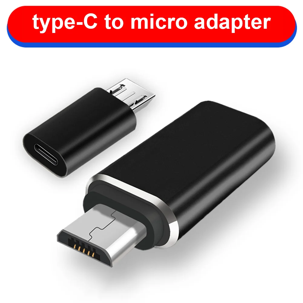 

Micro USB Male to Type C Female Adapter Converter Connector Aluminium Alloy for Phone Tablet DU55