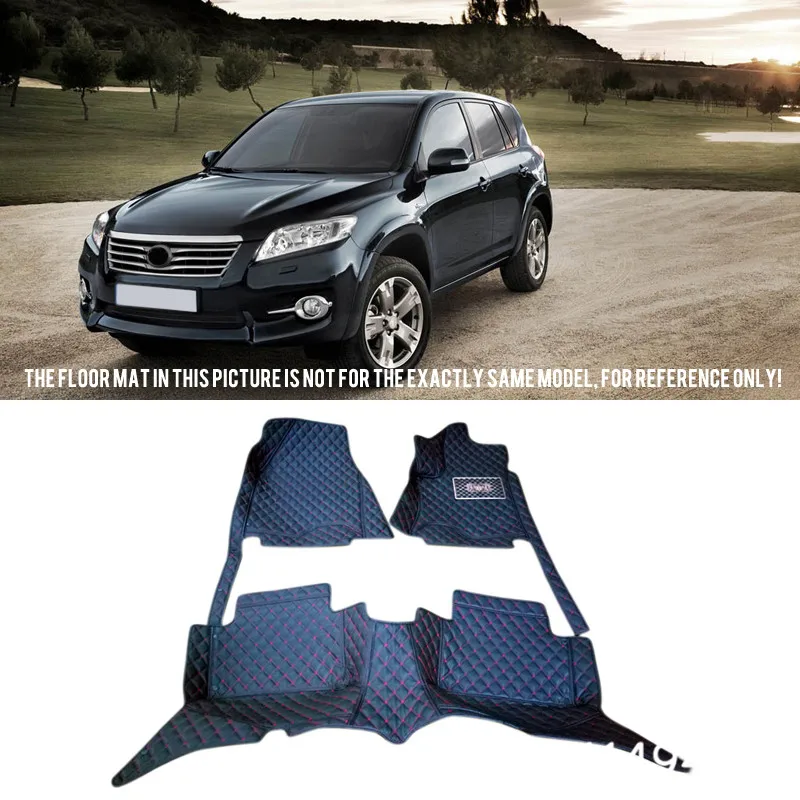 

For Toyota RAV4 2006-2012 Interior Leather Custom Waterproof Car Styling Auto Floor Mats & Carpets Pads