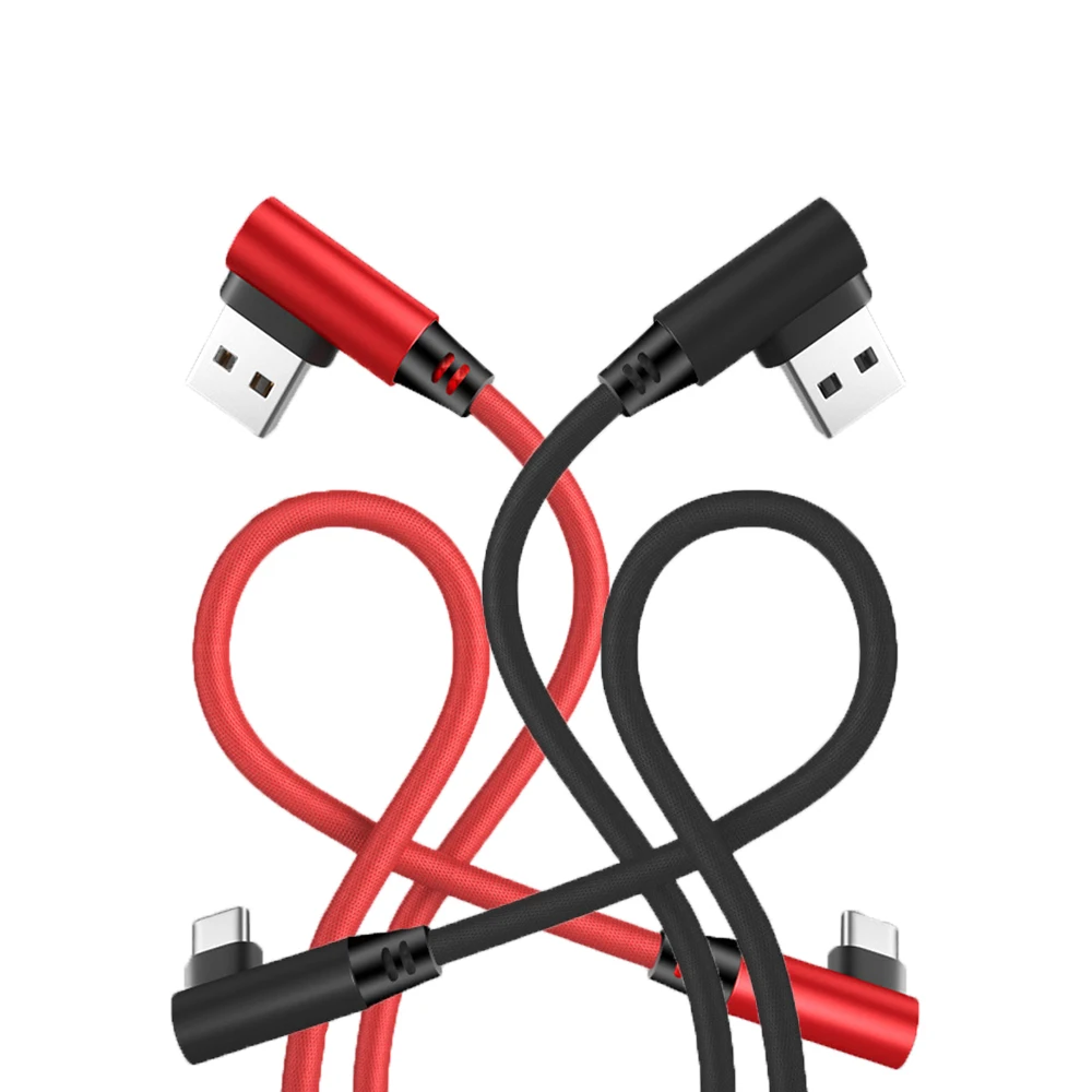 

USB Type C 90 Degree Fast Charging Usb C Cable Type-c Data Cord Charger Usb-c for Samsung S8 S9 Note 9 8 Xiaomi Mi8 Mi6 Huawei