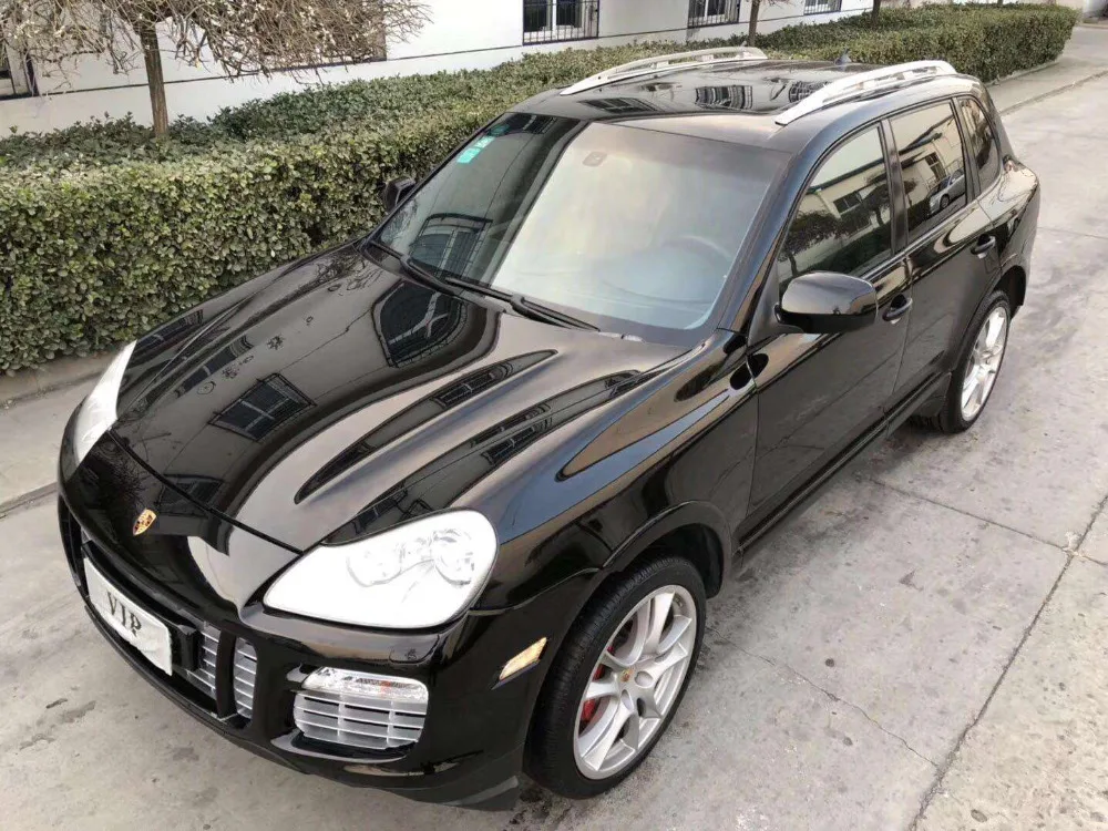 لبورشه كايين 2004-2010 حامل سقفي القضبان شريط حامل الحقائب القضبان أعلى رفوف السكك الحديدية صناديق سبائك الألومنيوم