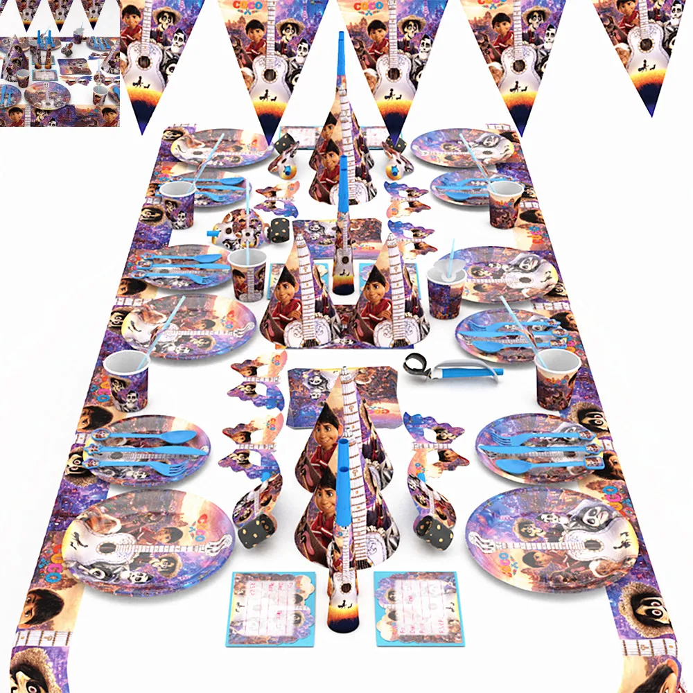 

90/116pcs Luxury Universal dream happy Birthday Kids Party Decoration wedding event Set Party Supplies Pack paper banner set