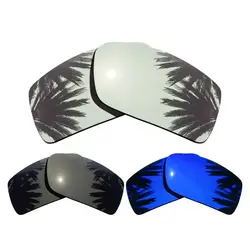 (Серебристые зеркальные + черный + фиолетовый зеркальное покрытие) 3-Pairs поляризованные Сменные линзы для Gascan рамка 100% UVA и UVB Защита