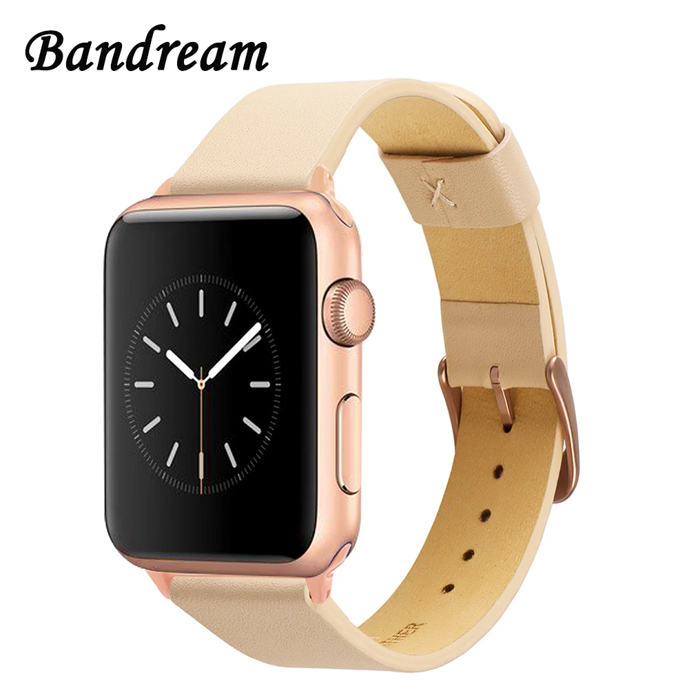 Ремешок из натуральной кожи для iWatch Apple Watch SE Series 1 2 3 4 5 6 38 мм 40 42 44 мм|Ремешки часов|