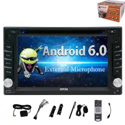 Eincar 4 ядра 6.2 ''Android 6.0 Marshmallow стерео Сенсорный экран Радио CD DVD плеер 2 DIN в тире GPS навигации системы s
