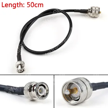 

Areyourshop Sale 50cm RG58 Cable PL259 UHF Male Plug To BNC Male Straight Crimp Coax Pigtail 20in M