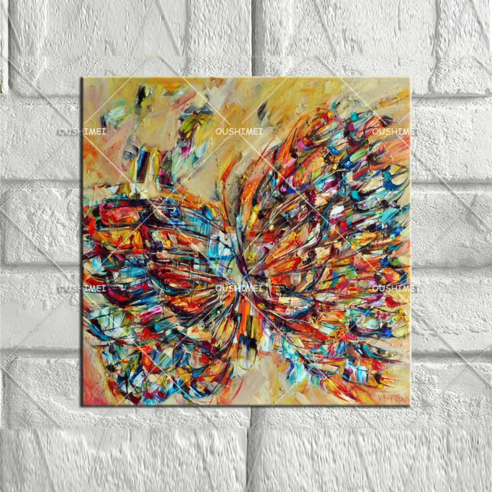 

Butterfly Canvas Oil Paintings Vintage Home Decor Wall Decor Abstract Oil Painting or Wall Stickers Home Decor Party Decoration