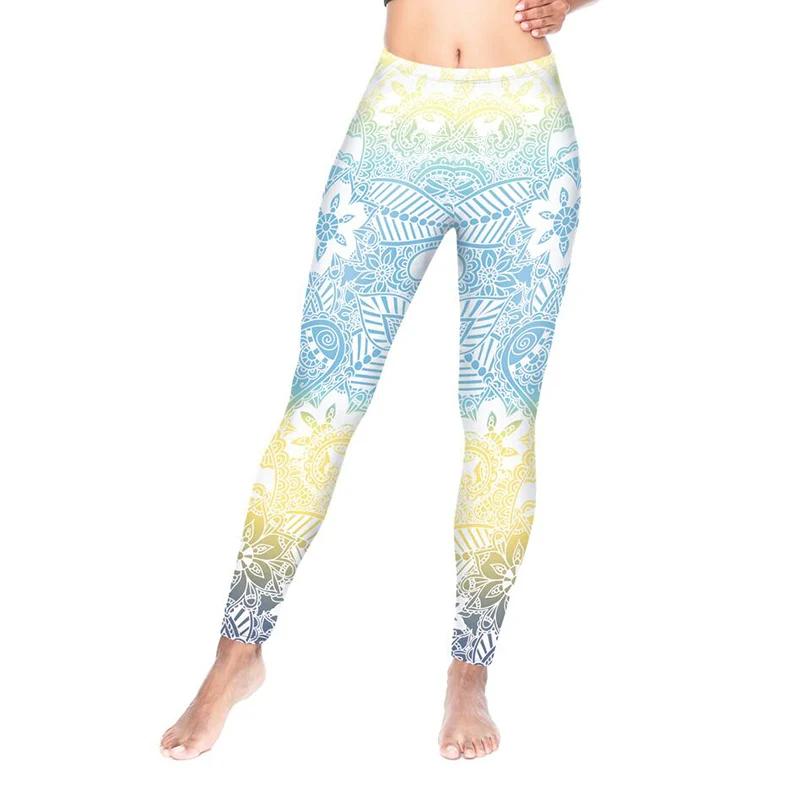 

2019 Fashion Workout Sexy Health High Waist Pants Leisure Breathable Elegant Leggings Women No Transparent Silky Sportswear