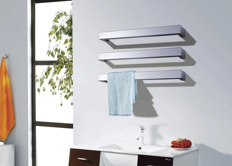 Free Shipping Wall Mount Type Electric Heated Towel Warmer Rack Towel Bar Rail Bathroom Accessory Towel Dryer Shelf HZ-924