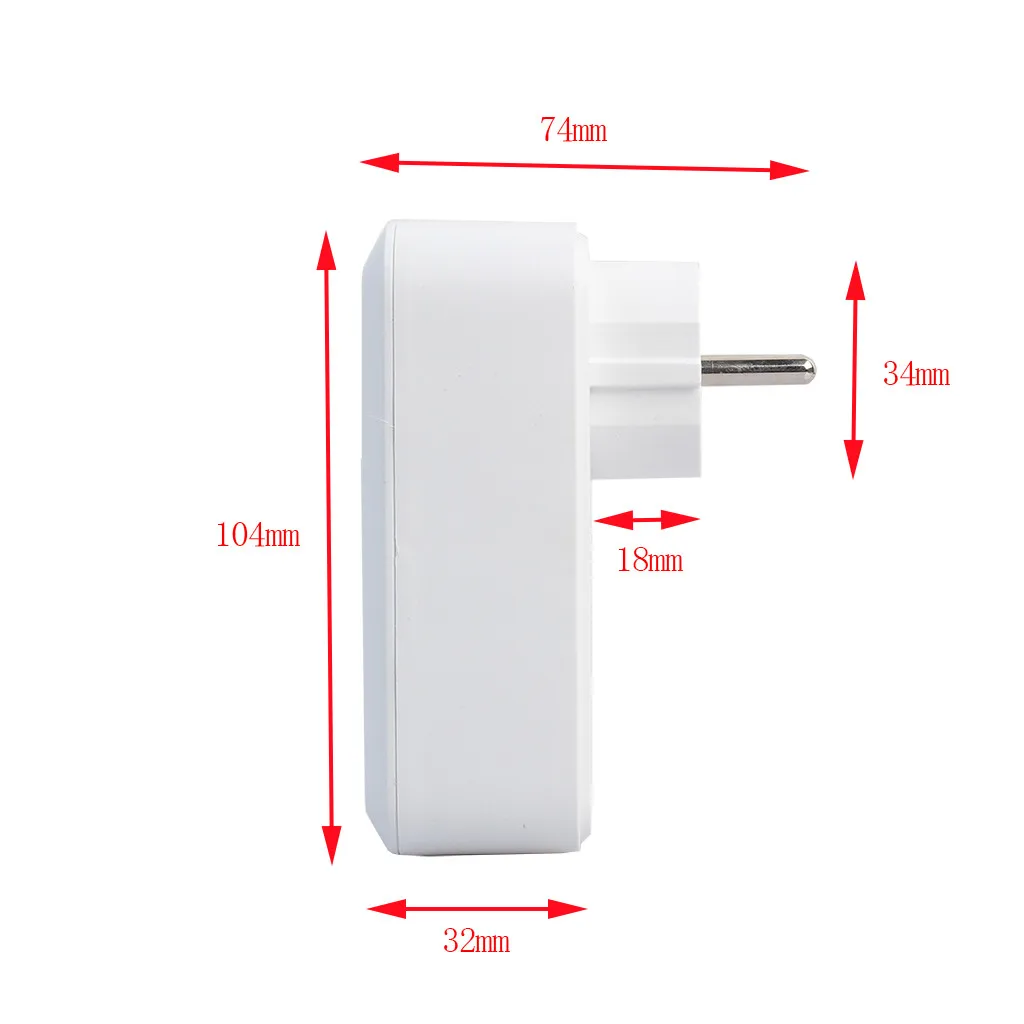 EPULA ЕС AC 90 240 В PS 16 умный таймер розетка переключатель приложение управление Wifi