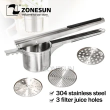 ZONESUN винтажный Ручной пресс ручная соковыжималка для картофеля, лапши, апельсина, лимона, лайма, кухонная посуда, инструмент для свежего сока