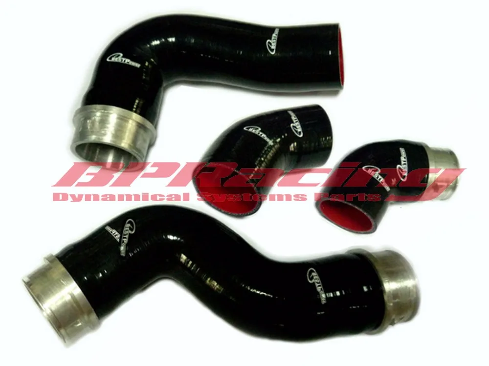 SILICONE INTERCOOLER HOSE / PIPE KIT BLACK FOR VW VOLKSWAGEN GOLF MK5