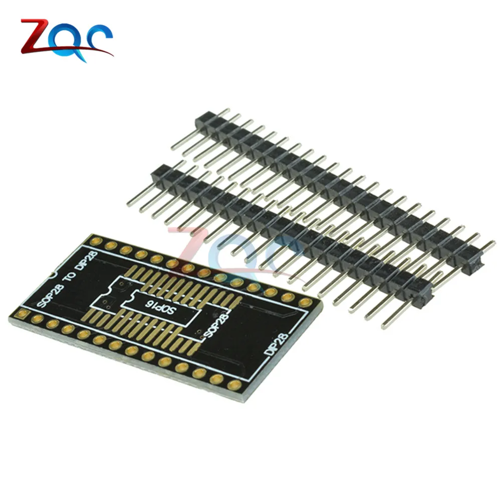 

5pcs SOP16 SOP28 TO DIP16 DIP28 SSOP28 TO DIP28 adapter PCB conveter board