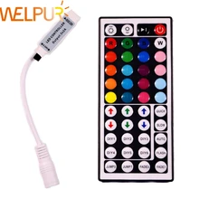 Contrôleur de lumière Led RGB 44 clés, LED de contrôle, 12v DC12V, 6A, 24 touches, télécommande IR, pour bande lumineuse LED RGB, 3528, 5050
