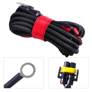 

DWCX New Black H11 Female Adapter Wiring Harness Sockets Wire Connector for Fog Light Lamp for Ford Focus 2008-2014 Nissan Acura