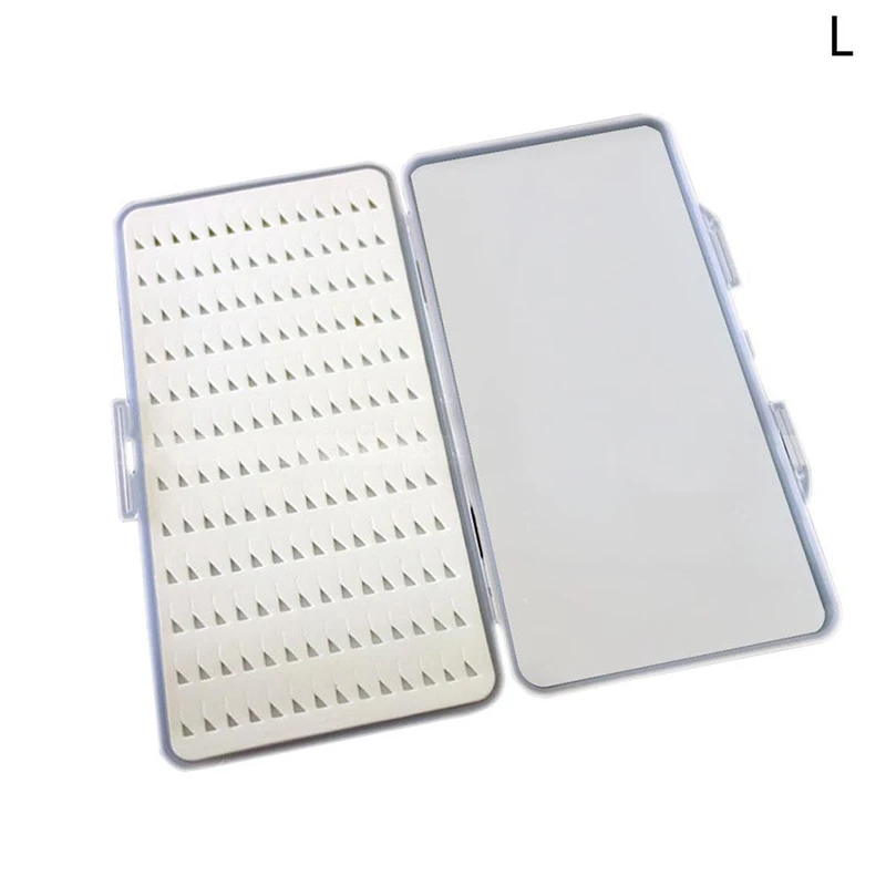 

Slim Clear Easy Grip Foam Plastic Fly Fishing Box Holds Case Flies Holder
