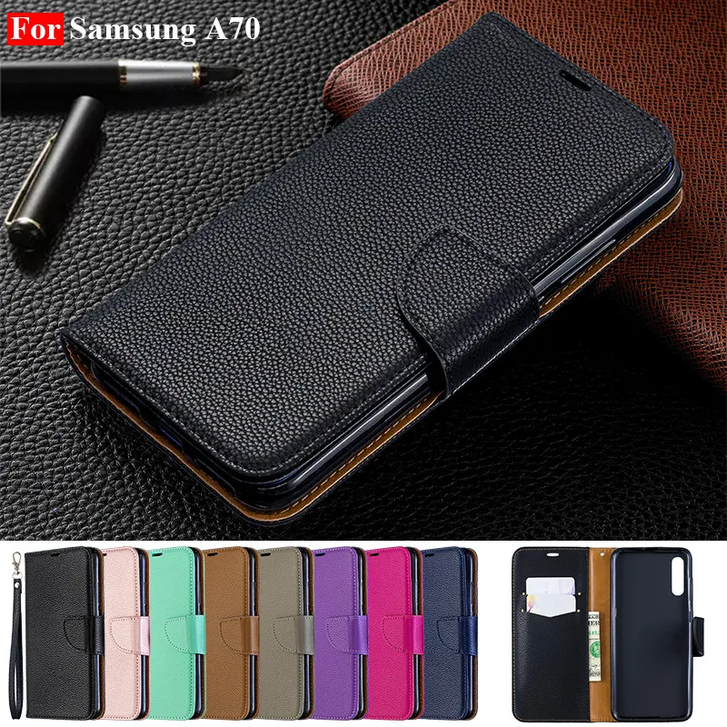 

For Hoesje Samsung A70 Case Leather Vintage Phone Cases On Samsung Galaxy A70 Cases Flip Stand Wallet Case For Samsung A70 Cove