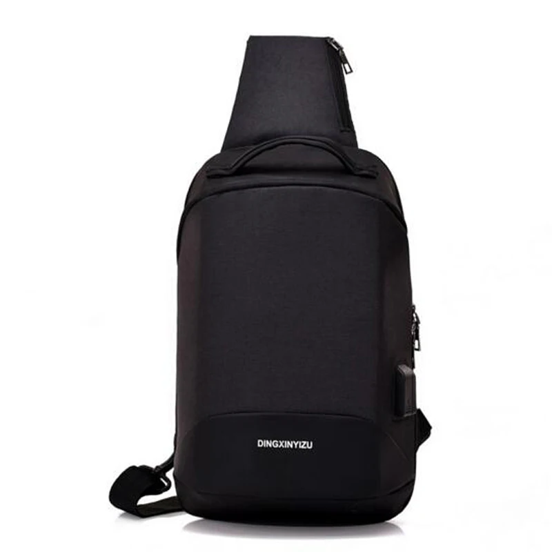 Новая мужская большая сумка почтальона, сумки через плечо для школы, сумки для работы с USB интерфейсом, деловые сумки на грудь, mochila