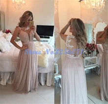 Graceful Perlen Appliques Abendkleider Lange Elegante Falte Abendkleid Chic robe de soiree vestido de festa Abendkleid