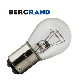 

10PCS 24V BAY15d 1157 P21/5W S25 Truck Bus Clear Glass 3100K Lamp Brake Tail Stop Bulb Indicator Light Halogen Lamp