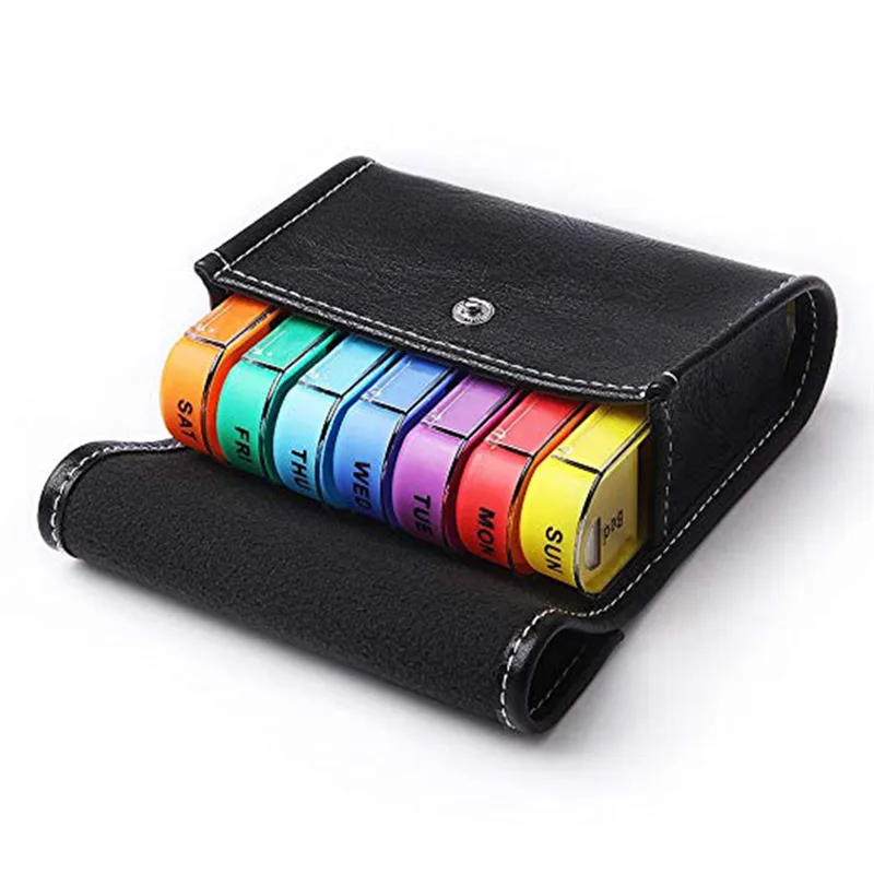 1pc 28 Squares Weekly 7 Days Tablet Pill Box Holder Medicine Storage Organizer Container Case High Quality