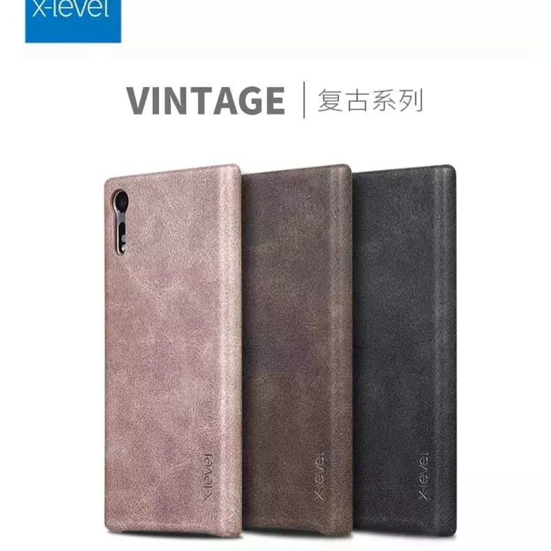 

X-Level Luxury PU Leather Case For Sony Xperia XZ X Performance XA Dual Sim Back Case Cover for Sony Z5 Premium Plus E5 Cases