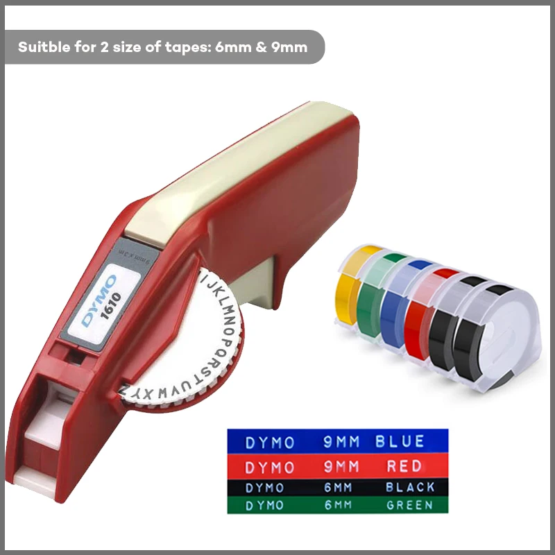 Dymo 1610 ручной этикеток для 3D тиснения пластика принтер Организатор Xpress ручная