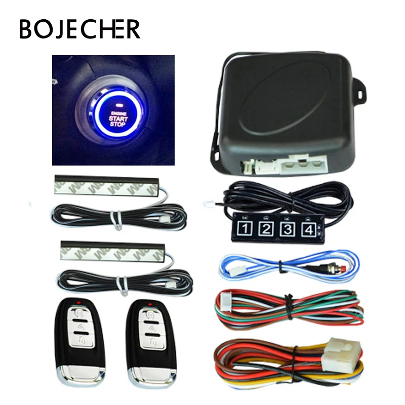 Car Alarm Remote Control PKE Car Start Stop Cardot Keyless Entry Engine Start Alarm System Push