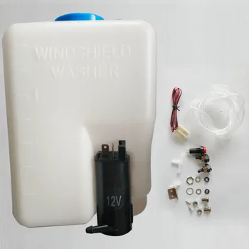 

12V Universal Car Windshield Washer Reservoir Pump Bottle Jet Switch Kit